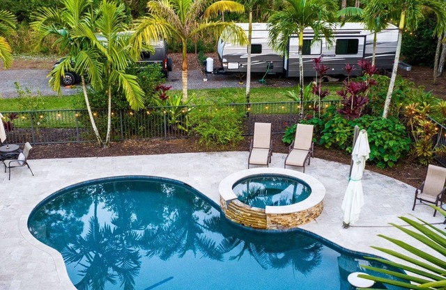 Cozy RV with Saltwater Pool & Hot Tub