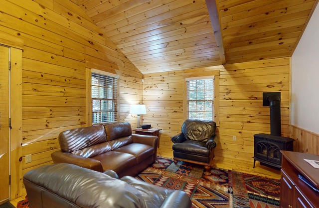 Create memories in this dog-friendly cabin w/fireplace, AC & near hiking