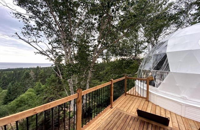 Dome #5 ocean view at Domaine Renard