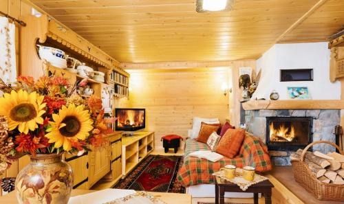 Domek z duszą i kominkiem w sercu Gorców w Łopusznej ,duży ogród a psy za darmo