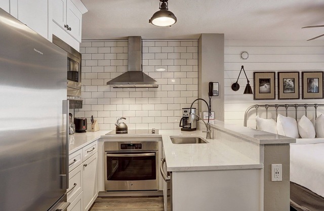 Downtown Studio + Modern Design In Walk To Snowy Trails Studio Bedroom Condo by RedAwning