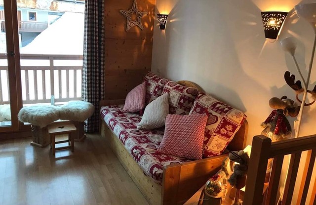 Duplex 8 Pers Piscine et Parking Privatives à la Résidence Au Pied des Pistes