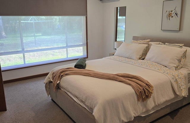 Escape to serenity at our Family stay, enveloped by majestic Tuart trees.