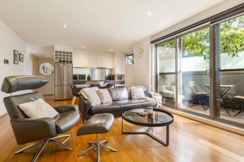 Ezra on Barkly Walk to St Kilda Beach and Luna Park