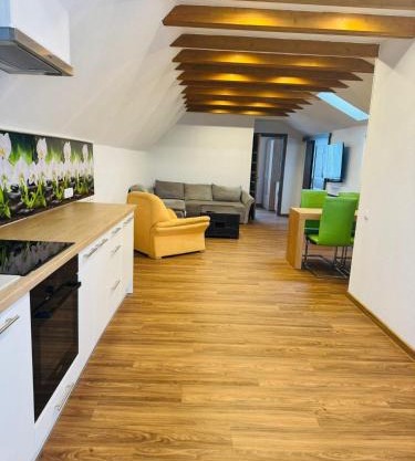 Family apartment with pool & garden view