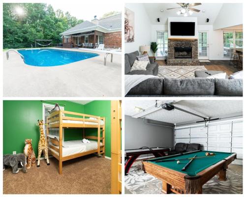 Family Fun house with pool and games