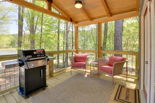 Fish and Hike Cabin Hideaway with Deck in Alabama