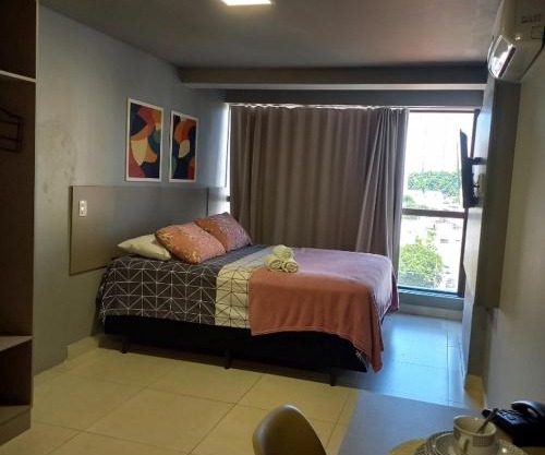 Flat encantador no Manaira Apart Hotel 1301