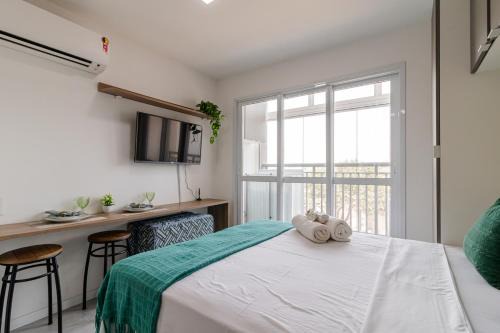 Flat no Tatuape com Wi-Fi, academia e Pet Friendly