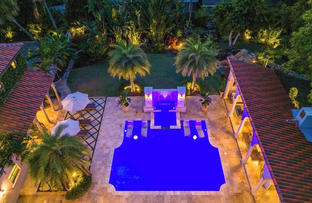 Full Mediterranean Botanical Garden Estate: 2 Adjacent listings, 9bd 5.5bth EV