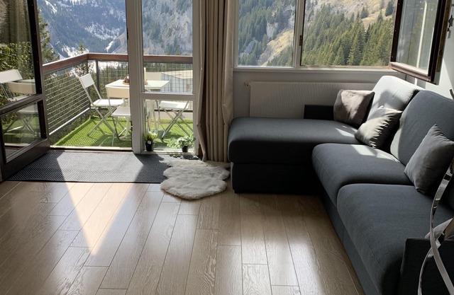 Get a bird's eye view of Mont Blanc! Large studio with mountain view