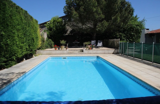 Gorgeous house with pool, beautiful grounds, in a village with bar and baker