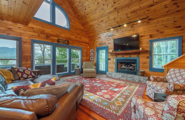 Harborside Haven | Lakefront, Private Dock, Game Room & Mountain Views!