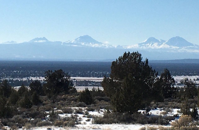 High desert home with mountain views