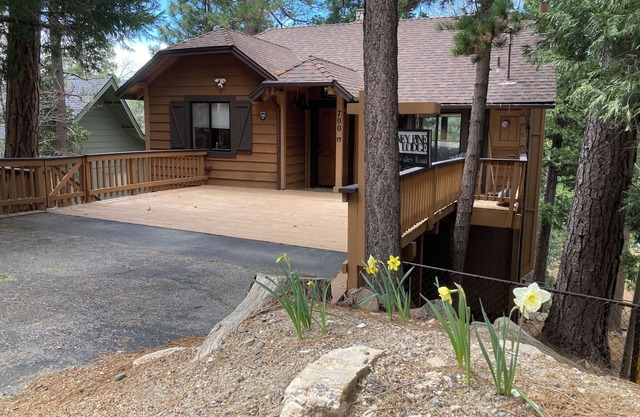 Honey Pine Lodge. Cozy cabin in Lake Arrowhead. Two dogs welcome.