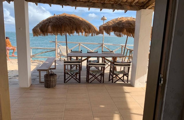 House by the sea at Saco beach.