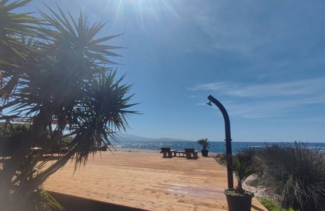 House Cargèse villa. Edge of sea. Hiring feet in water. Corsica of the south