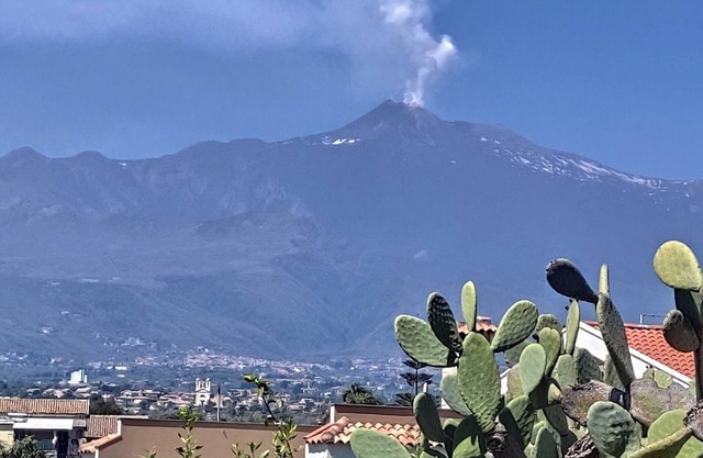 House with a view of Etna 200 meters from the sea