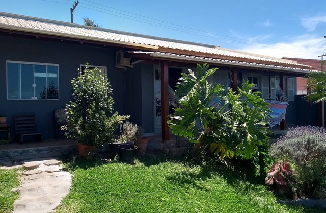House with barbecue overlooking the sea