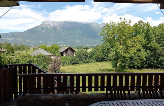 House with large terrace and mountain views