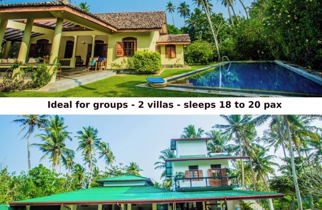 Ideal for Groups - 7 bedrooms - sleeps 18 to 20 pax - 2 pools - two villas