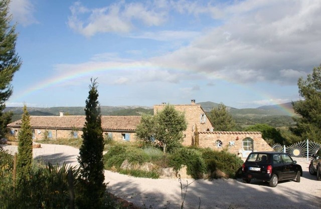 In a quiet location beautiful views of the village and the surrounding landscape
