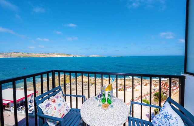 Islet Promenade Seafront Family Apartment with 2 balconies by Getawaysmalta