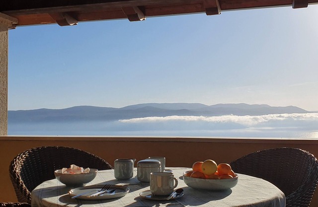 Istrian house with an infinity pool and a sea view close to the beach