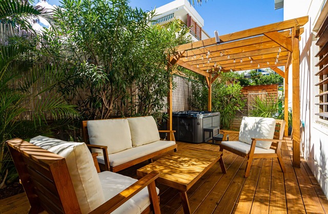 Jungle - Bel Apt Rénové Avec Spa à Mont Roquefeuil