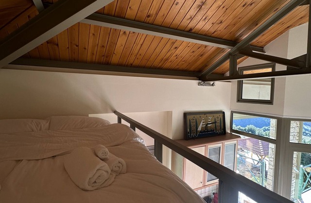 Kalavryta Villa Nano 360 view with fireplace