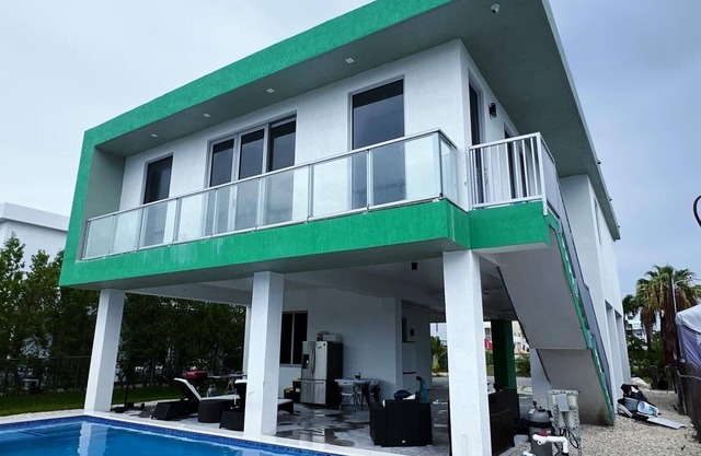 Key largo home front canal view