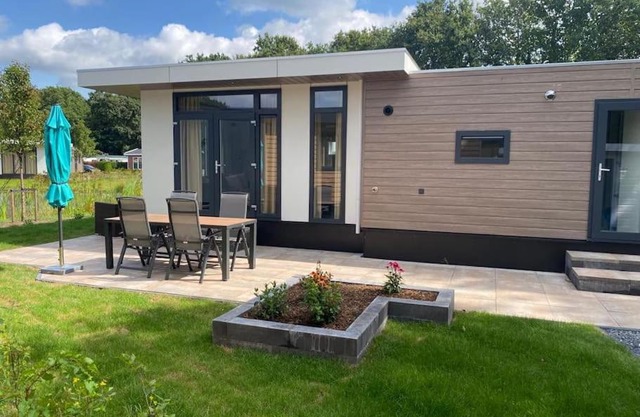 Kindvriendelijk luxe chalet in de bossen met privé sauna