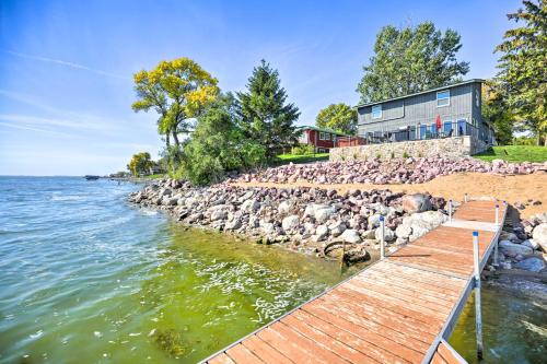 Lakefront Cabin with Patio and Views in Lake Norden