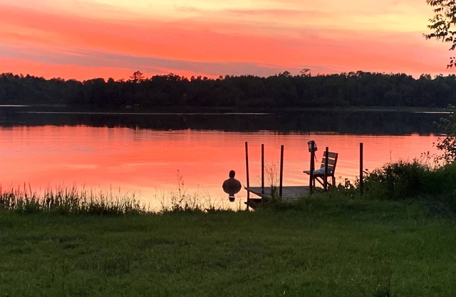 Lakefront getaway with sauna! Bring your RV —Campsite only! Private- Quiet Lake!