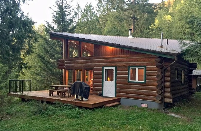 Lakeside Real Log Cabin with Private Dock, Pets OK