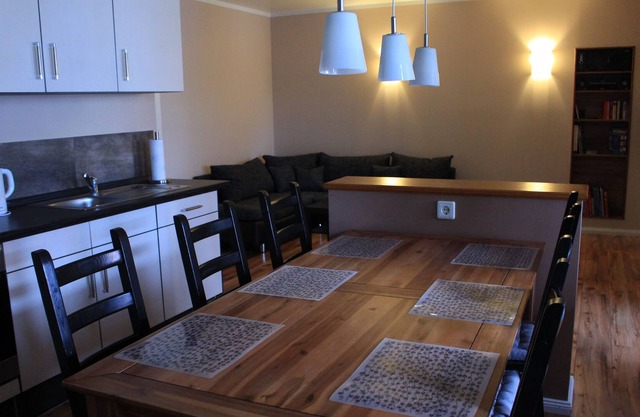 Large apartment with a sunny terrace.