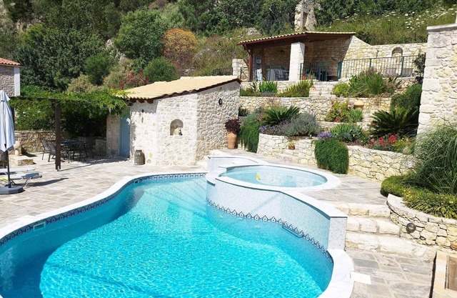 Large private apartment in a traditional Greek village with stunning views.