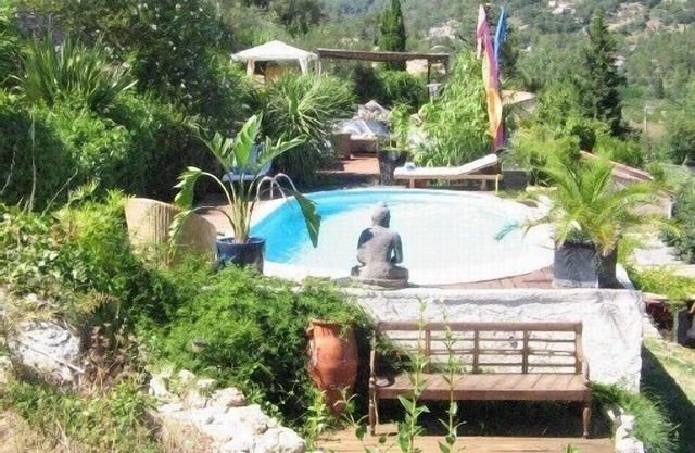 Large villa in the middle of lush vegetation