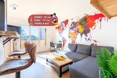 Le Chalet - GARE 3 min - PARIS 20 min - DISNEY 25 min - Lumineux & Chaleureux - Free WIFI