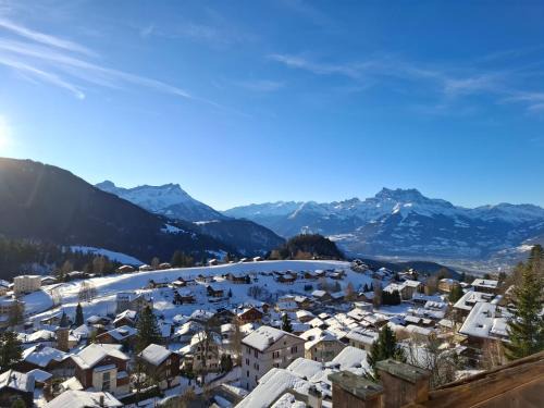 Le Nid d'aigle apt 405 Leysin centre avec tarifs dégressifs et forfait piscine sauna jacuzzi en option