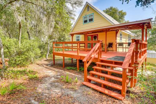 Less Than half Mi to Lake George Access Cabin with Decks!