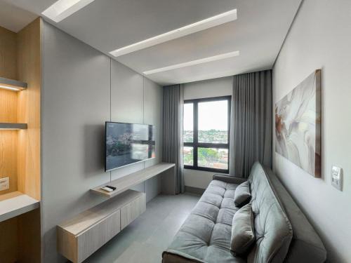 Lindo Flat Planejado com Vista Para Cidade