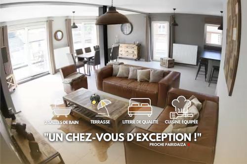 Loft en Duplex avec terrasse 3 chambres proche Pairi Daiza