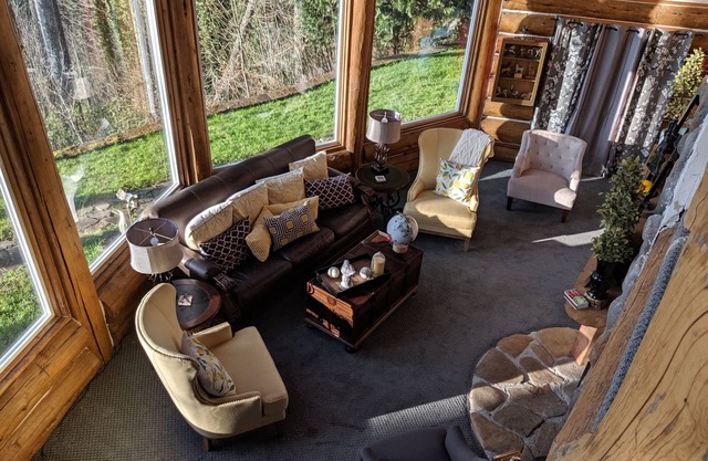 Log Home With A View