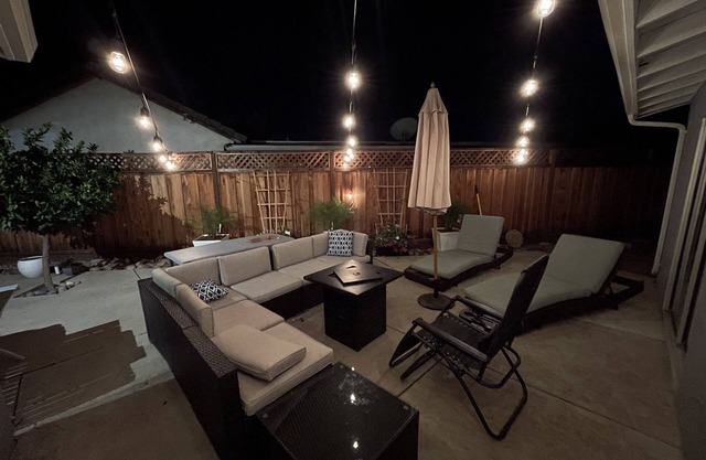 Luxurious King Bed with Outdoor Space and 85” TV