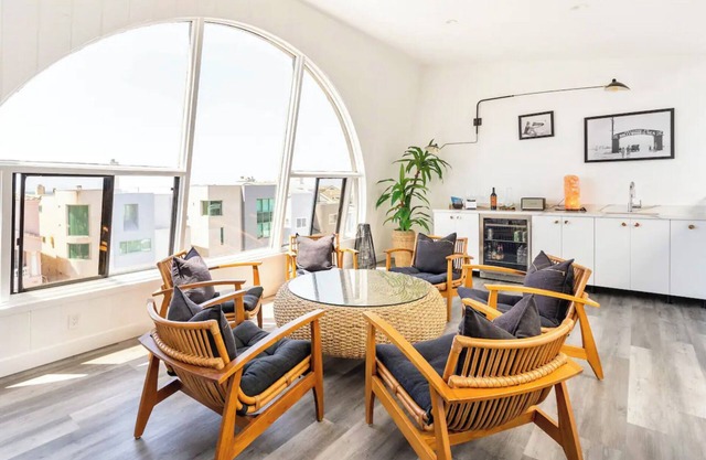 Luxury home just steps from the sand with ocean & channel island views!