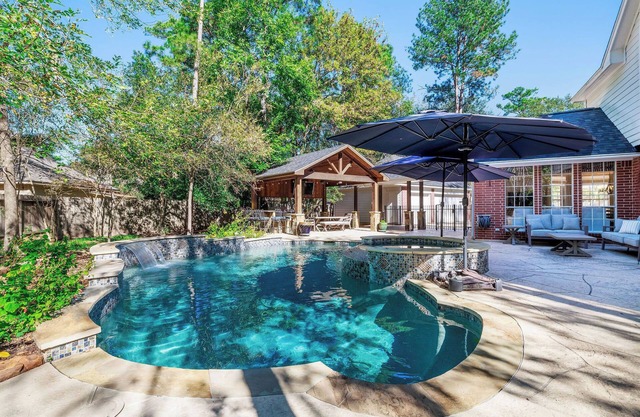 Luxury home with private pool.