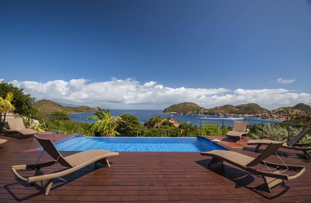 Luxury villa, pool and panoramic sea view