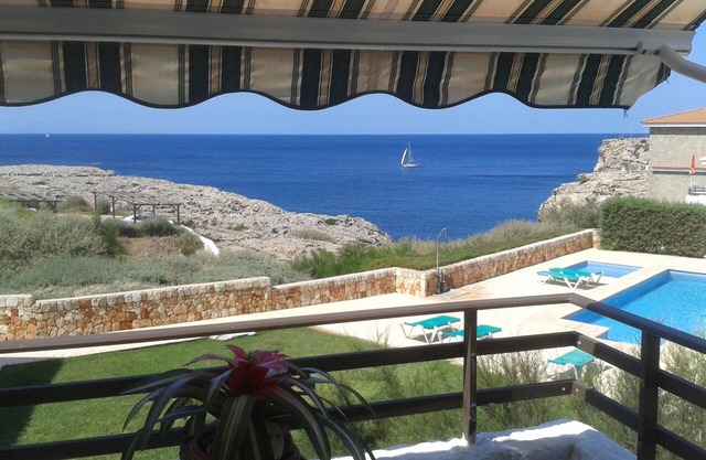 Menorca, Apartamento Vistas Directas al Mar, Piscina y Preciosas Puestas de sol
