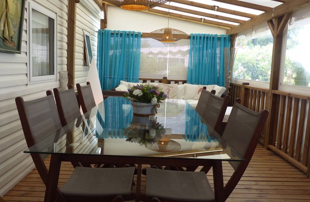 MOBILE-HOME 40 M² AIR-CONDITIONED PLAGE DE PAMPELONNE